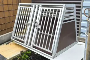 2er Hundebox mit zwei Türchen