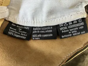 Lederhose bestickt - aus Ziegenvelours - unisex Bild 6