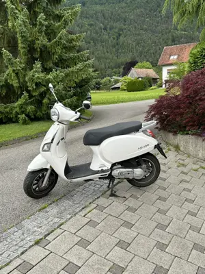 Beeline Memory Estate 50 Moped zu verkaufen   Retroroller in Weiß, top gepflegt, unfallfrei Bild 3