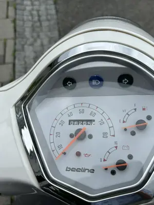 Beeline Memory Estate 50 Moped zu verkaufen   Retroroller in Weiß, top gepflegt, unfallfrei Bild 8