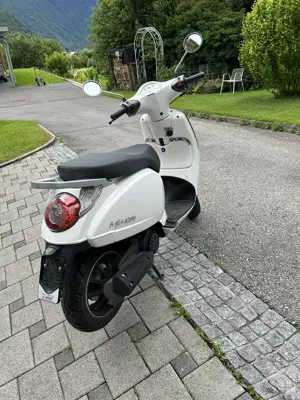Beeline Memory Estate 50 Moped zu verkaufen   Retroroller in Weiß, top gepflegt, unfallfrei Bild 5