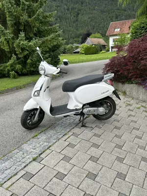 Beeline Memory Estate 50 Moped zu verkaufen   Retroroller in Weiß, top gepflegt, unfallfrei Bild 7