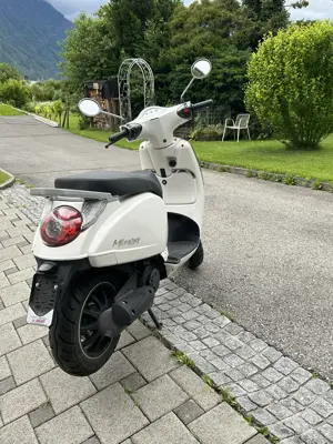 Beeline Memory Estate 50 Moped zu verkaufen   Retroroller in Weiß, top gepflegt, unfallfrei Bild 9