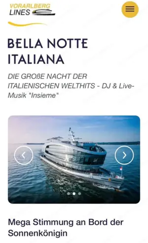 1 Ticket  Karte für Bella Note Italiana, auf der Sonnenkönigin am Samstag den 14.06.2025
