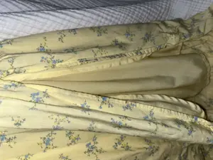 Neuwertiges langes Sommerkleid in gelb Gr S tall Bild 5