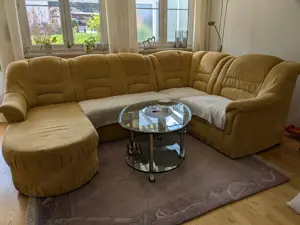 Couch und Couchtisch 
