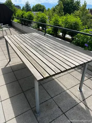 Gartentisch 220x100cm massiv & wertig