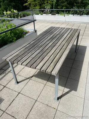 Gartentisch 220x100cm massiv & wertig Bild 2