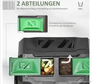 Trommelkomposter Outsunny  Bild 4