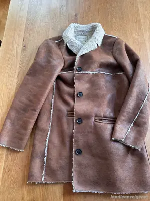 Mango Damenmantel XL Lammfell Bild 3