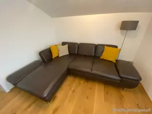 Echtleder Couch braun Bild 6