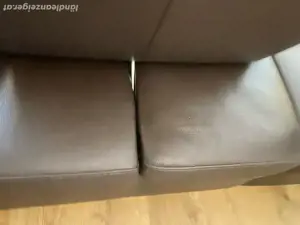 Echtleder Couch braun Bild 9