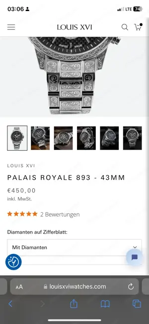 Louis XVI Uhr Herren