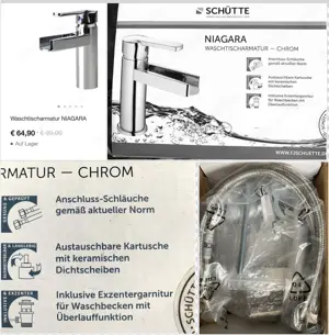 Waschbecken Waage Armatur Bad Wandboard ab 7,50Euro Bild 10