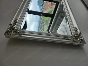 Wandspiegel  ca 180x45  Silberrahmen