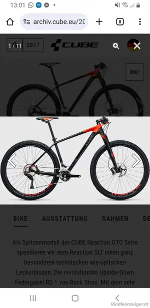 Carbon Rahmen Cube GTC