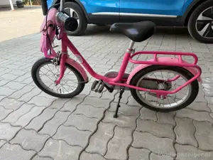 Kalkhoff damenrad mit korb und kinderfahrrad