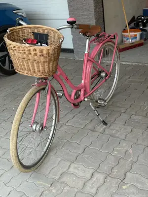 Kalkhoff damenrad mit korb und kinderfahrrad Bild 2