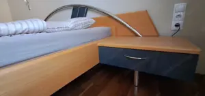 Stabiles Massivholzbett aus Ahorn günstig abzugeben! Bild 5