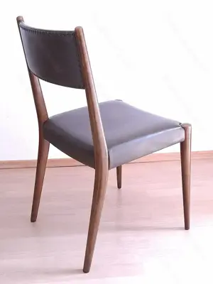 4 Stück Esstisch-Stühle | danish Stil | ähnlich Nils M ller | Vintage Bild 2