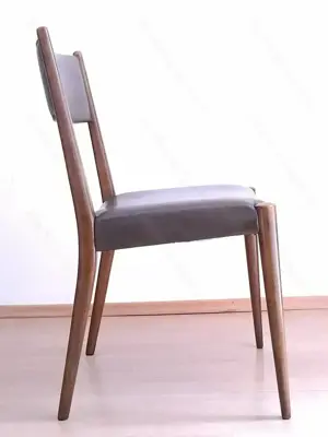 4 Stück Esstisch-Stühle | danish Stil | ähnlich Nils M ller | Vintage Bild 4