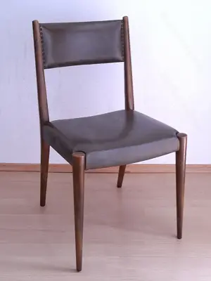 4 Stück Esstisch-Stühle | danish Stil | ähnlich Nils M ller | Vintage Bild 5