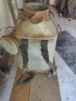 Alte Milchtrage Milchkanne  Rückentrage Deko Bild 2