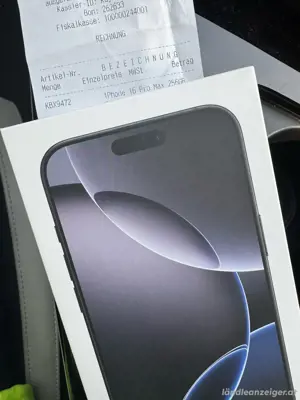 Iphone 16 Pro Max 256 GB Ungeöffnet  Bild 3