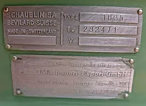Präzissions Drehmaschine Schaublin 102, W20, Tischdrehmaschine Bild 8