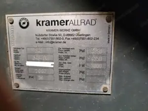 Kramer 580 mit Klappschaufel TYP 343 40kmh Version Radlader Bild 8