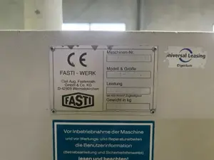 Fasti Schwenkbiegemaschine CNC gesteuert Bild 7
