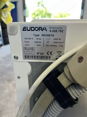 Waschmaschine Eudora Euronova 355 - klein 3 Kg Bild 3