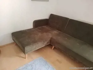 Schöne grüne Couch im Mid-Century Stil Bild 3