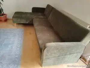 Schöne grüne Couch im Mid-Century Stil Bild 4