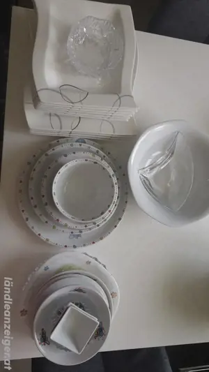 Geschirr verschiedene 