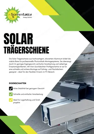 PV-MONTAGE Alu Modultragschiene 40x40 mm - 4,75 m