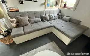 Ecksofa mit verstellbaren Seitenteilen   2,78 x 1,80 m - Couch