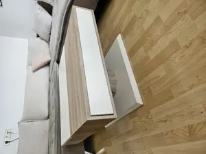 Schöne Wohnzimmer Eck-Couch mit Tisch Bild 6