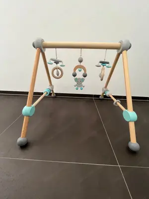 Kinderspielbogen   Spieltrapez aus Holz Bild 2