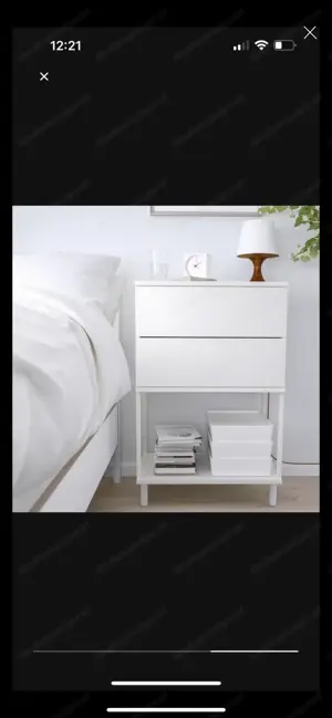 Kommode mit 2 Schubladen Ikea Bild 2
