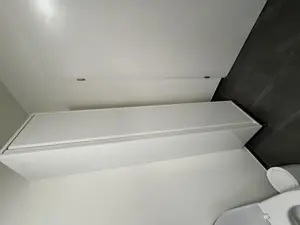 IKEA ÄNGSJÖN Hochschrank mit Tür, Hochglanz weiß, Bild 2