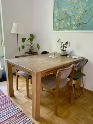 Massivholz-Tisch 140(L)*89(B)*75(H)