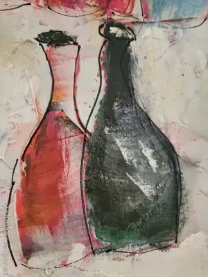 Bild 100 x 80 cm, handgemalt Bild 3