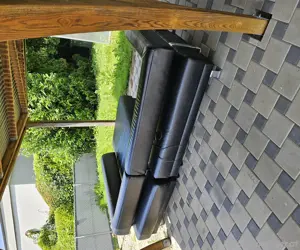 Ledercouch schwarz gratis Bild 2