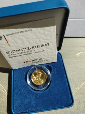 Rückkehr der Wildtiere Steinbock 20 euro goldmünze
