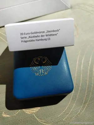 Rückkehr der Wildtiere Steinbock 20 euro goldmünze Bild 3