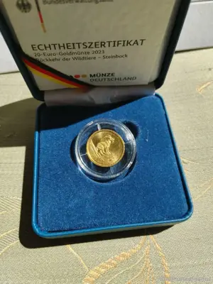 Rückkehr der Wildtiere Steinbock 20 euro goldmünze Bild 6