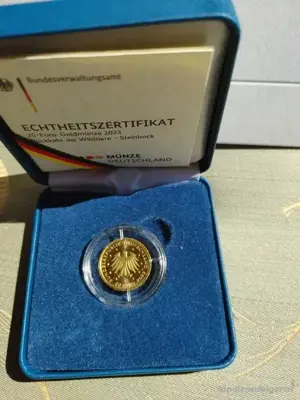 Rückkehr der Wildtiere Steinbock 20 euro goldmünze Bild 2