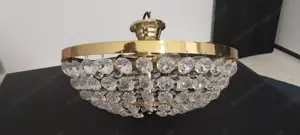 Kristall Deckenleuchte gold Bild 2