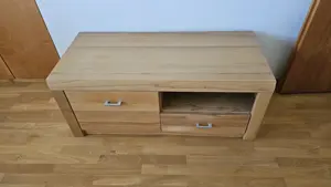 TV-Audio Board teilmassiv aus Buchenholz, gebraucht Bild 2